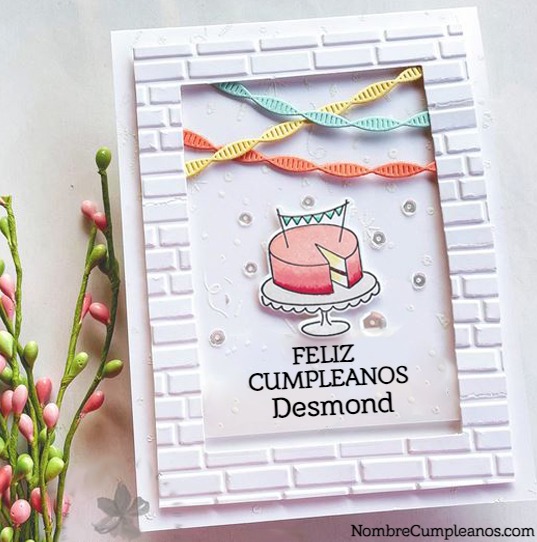 Feliz Cumplea Os Desmond Tartas Tarjetas Deseos