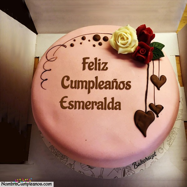 Feliz Cumpleaños Esmeralda Tartas Tarjetas Deseos