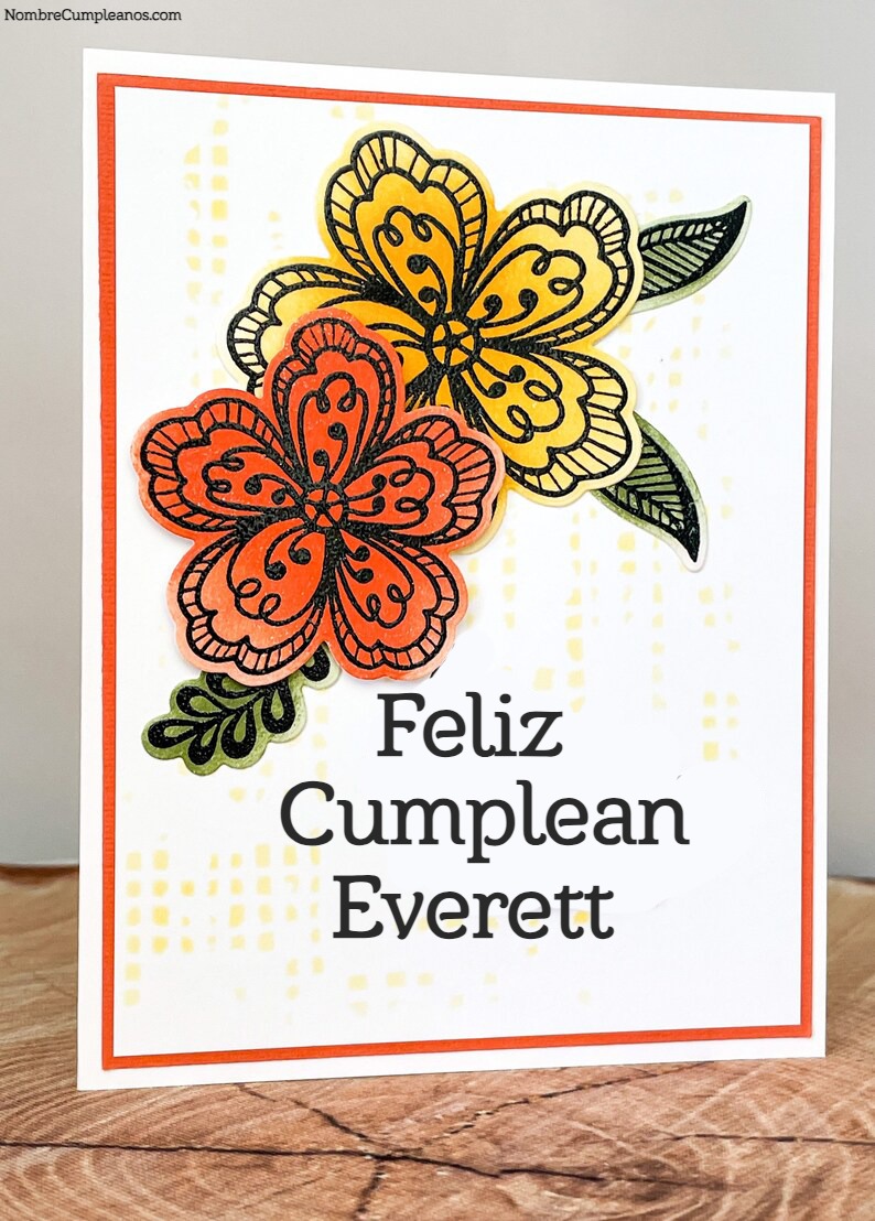 Feliz Cumplea Os Everett Tartas Tarjetas Deseos