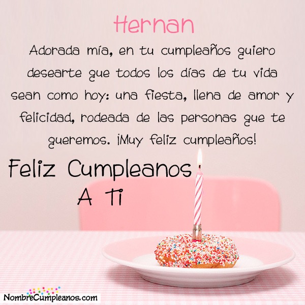 Feliz Cumplea Os Hernan Tartas Tarjetas Deseos