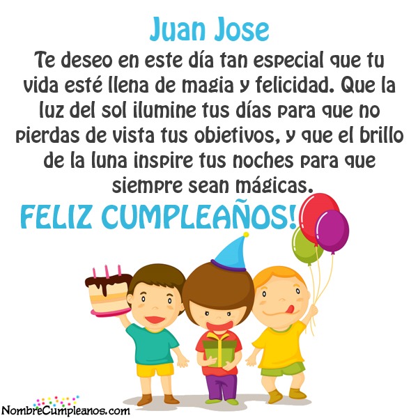 Feliz Cumpleaños Juan Jose Tartas Tarjetas Deseos