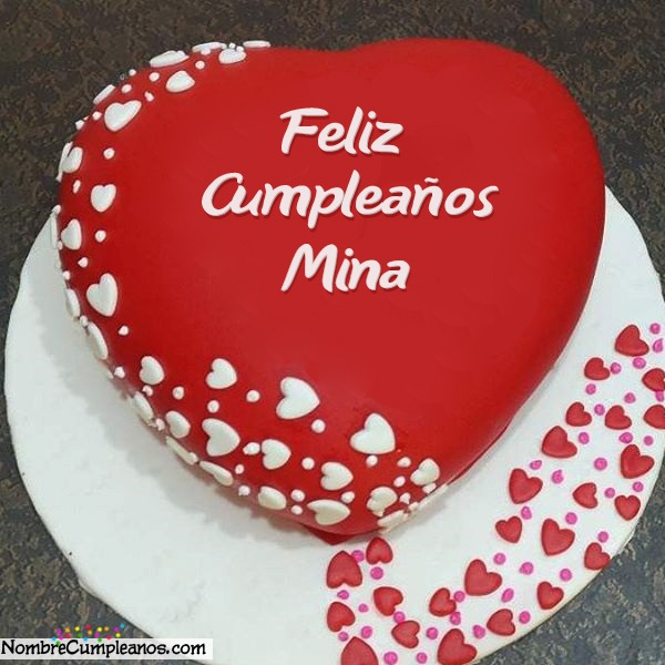 Feliz Cumpleaños Mina Tartas Tarjetas Deseos