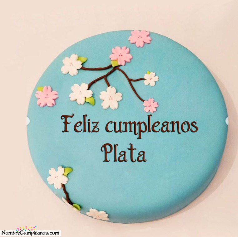 Feliz Cumplea Os Plata Tartas Tarjetas Deseos