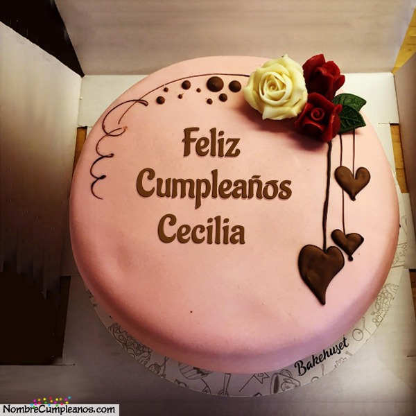Feliz Cumpleaños Cecilia Tartas, Tarjetas, Deseos