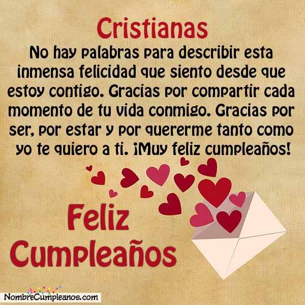 Feliz Cumpleaños Cristianas Tartas, Tarjetas, Deseos