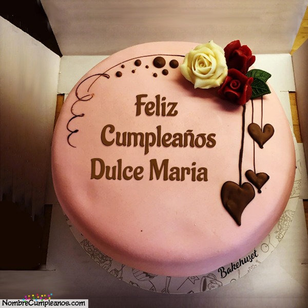 Feliz Cumpleaños Dulce Maria Tartas Tarjetas Deseos