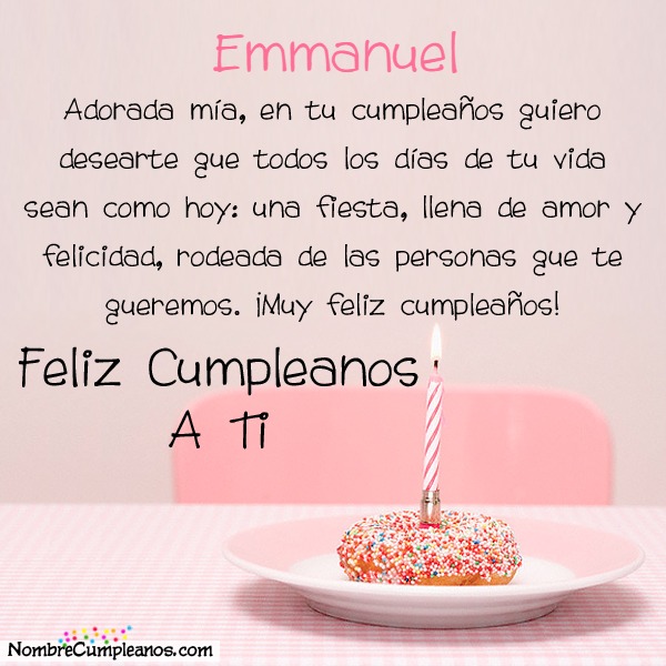 Feliz cumpleaños #emmanuel